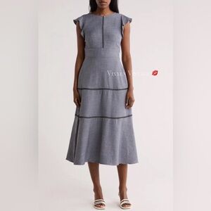 Calvin Klein Gray Midi Dress